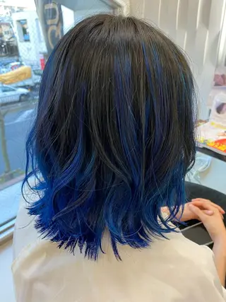 ミディアム カラー 瀬川 茉衣子のヘアスタイル