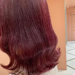 ミディアム カラー MOE🐈‍⬛🎀 エクステ/ワンホンのヘアスタイル