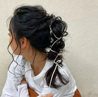 ロング 林 瑠夏のヘアスタイル