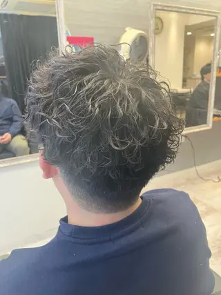パーマ メンズ メンズ特化/パーマ/ フェードWATARUのヘアスタイル
