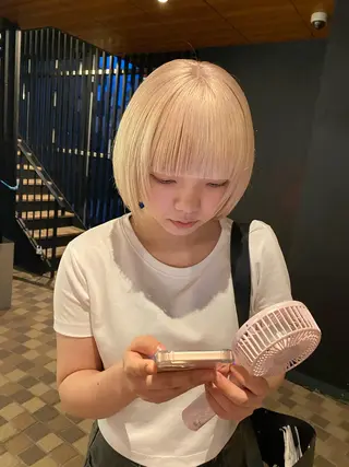 ショート カラー SALOWIN天神大名店所属・吉武 茂暉のヘアスタイル