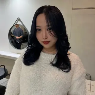セミロング カラー カラーモデル募集 /鮫島 丈のヘアスタイル