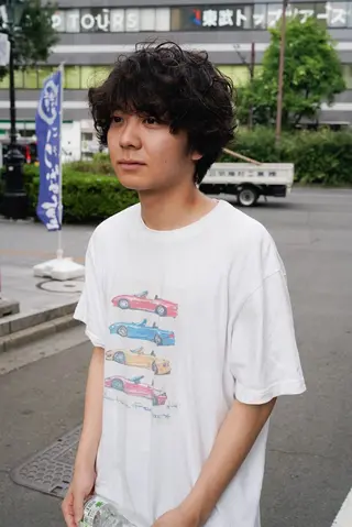 ミディアム メンズ 千葉 慎也のヘアスタイル