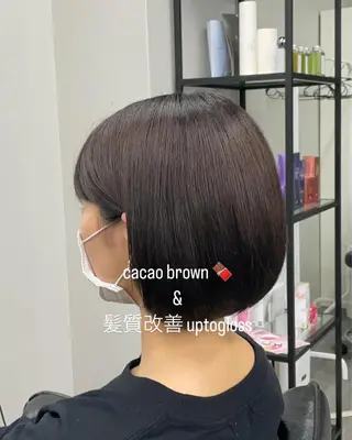 ショート CHORD 四条河原町駅店　髪質改善&韓国風&ハイトーンカラー所属・けいと髪質改善 全年齢リピート多数のヘアスタイル