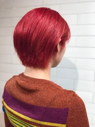 ショート カラー 🤍髪質改善➕透明感 カラー🤍川上葵のヘアスタイル