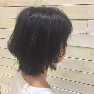 カラー 黒田瀬奈/ボブ まろやかベージュのヘアスタイル