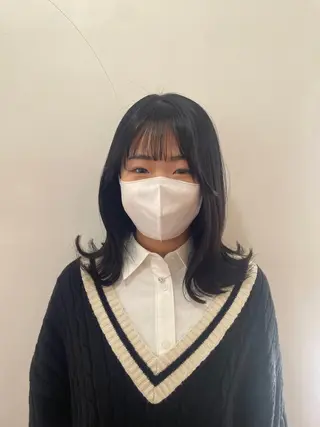 セミロング カラー mopa所属・mopa_kaede 暖色カラー/ロングのヘアスタイル