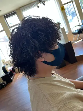 ミディアム パーマ メンズ パーマが得意な【最高 悠斗】のヘアスタイル