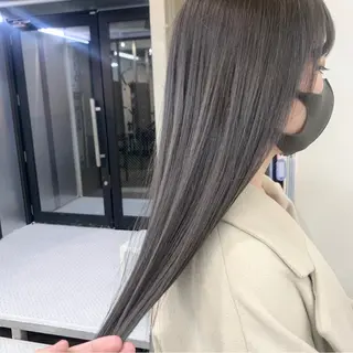 ロング カラー ヘアアレンジ ハイトーン/美髪矯正 🍃大江拓実のヘアスタイル