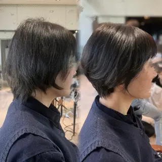 ショート カラー 内田 志乃のヘアスタイル