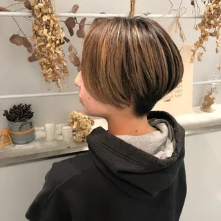 ショート 柏木  彩花のヘアスタイル