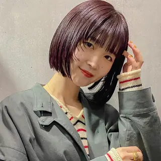 ミディアム カラー irwi/イルウィ所属・miku🎀門前仲町 ブリーチ・レイヤーのヘアスタイル