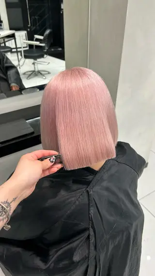 ミディアム カラー 【HAIR】 🌷ハイトーン🌷のヘアスタイル