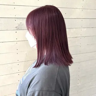 ミディアム 💛ブリーチで叶える 💛垢抜けカラー🌈のヘアスタイル