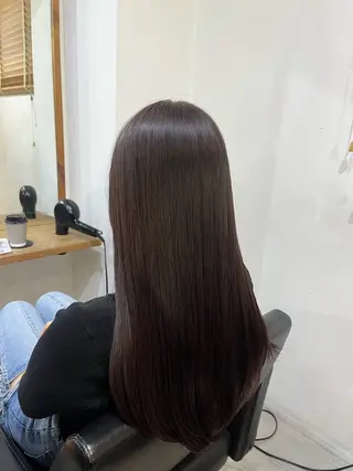 ロング カラー ✨🎨ブリーチなし 透明感カラー✨美友のヘアスタイル