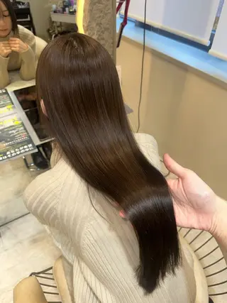 ロング レイヤー/韓国❣️ 縮毛矯正/おばかんのヘアスタイル