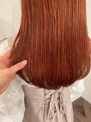 カラー 七ﾂ星＋所属・ストレートモデル募集 momokaのヘアスタイル