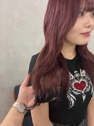 ロング カラー ヘアアレンジ 梅田トレンドレイヤー RISA🎀💕のヘアスタイル