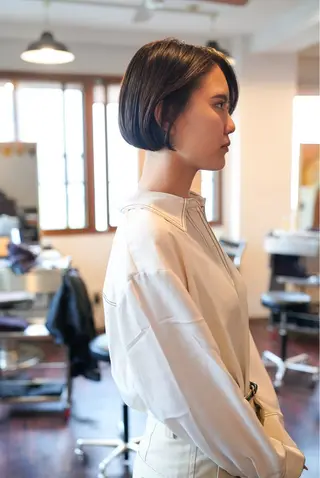 ショート カラー 千葉 慎也のヘアスタイル