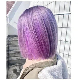 ショート カラー GARU-ガル-所属・TSUNO🦖 派手髪/オタク美容師のヘアスタイル