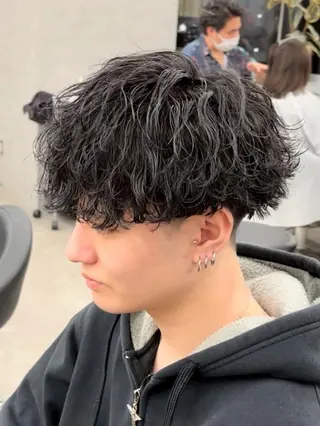 メンズ スパイキーショート 朝崎倭斗のヘアスタイル