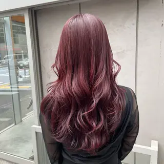 セミロング カラー 大人っぽ♡上品な暖色 ♡ブリーチなし♡のヘアスタイル