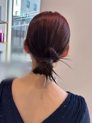 ヘアアレンジ AYU/ハイトーンカ ラー/ヘアアレンジのヘアスタイル
