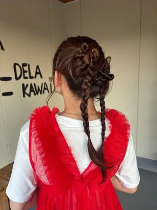 ヘアアレンジ はっとり ななせのヘアスタイル