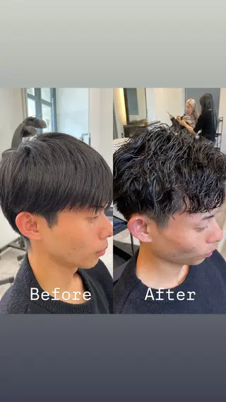 パーマ メンズ メンズ特化 / ツイスパ🔥高林拓斗のヘアスタイル