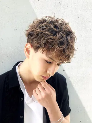 パーマ メンズ メンズパーマ/新宿/ サイカショウイチのヘアスタイル