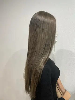 ロング カラー カラーモデル募集 吉原佳穂💗のヘアスタイル