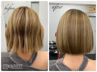 ミディアム カラー メンズ キッズ ネイル マツエク・マツパ ブリーチ特化型✂️ ハイトーンカラー👨のヘアスタイル