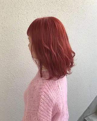 ミディアム カラー インナーカラー/天神 ブリーチ/吉田のヘアスタイル