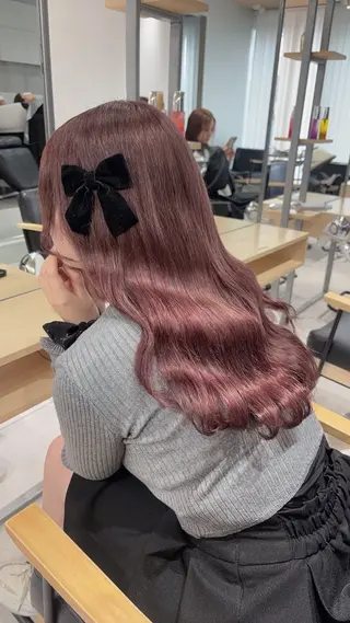 ロング ゆるふわ透明感カラー 🎀ほの/表参道のヘアスタイル