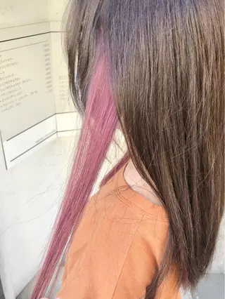 カラー FUJINO RYOのヘアスタイル