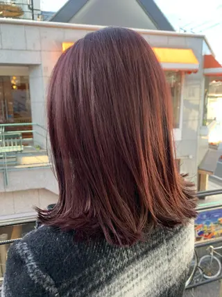 ミディアム カラー 平 ちひろのヘアスタイル