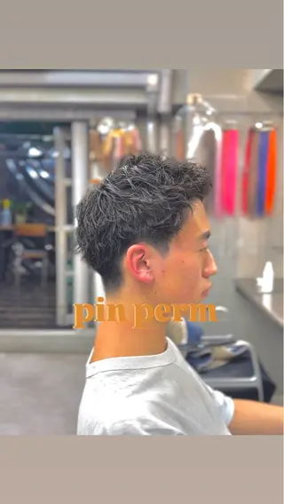 ショート パーマ TNB tokyo所属・パーマ・カット渋谷 トモヤのヘアスタイル