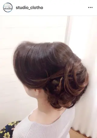ヘアアレンジ 京都.祇園セットサロン:スタジオ ヒロ【Studio hiro】所属・ヒロ(hiro) •スタジオヒロのヘアスタイル