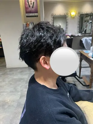 パーマ メンズ 美髪🧊ショート /ボブ/小由葵のヘアスタイル