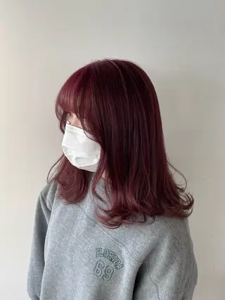 カラー ボブ/レイヤー /河内温太のヘアスタイル