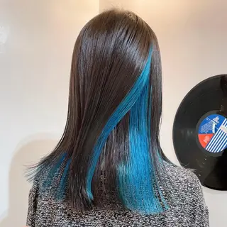 セミロング カラー ヘアアレンジ 🧨ブリーチー×ボブ レイヤー💎じゅえるのヘアスタイル