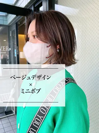 ショート カラー Happiness河原町店所属・進 詩織のヘアスタイル
