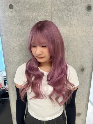 ロング 💛akari💛/ ブリーチ/レイヤーのヘアスタイル