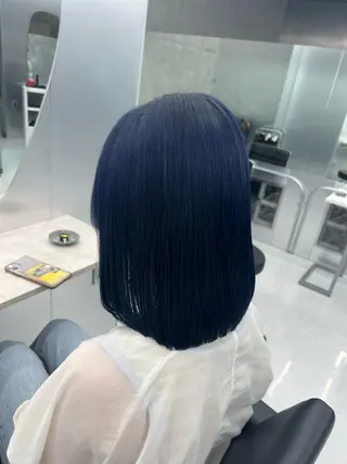 ミディアム カラー 👑垢抜け韓国ヘア ハッシュカット唯澄のヘアスタイル