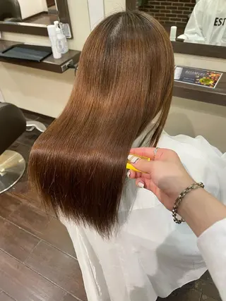 セミロング 韓国ヘア🦋 MIYUのヘアスタイル