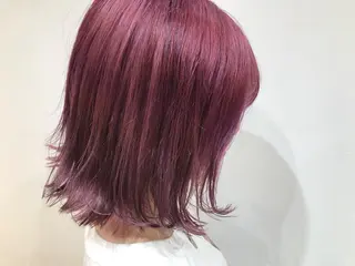 ミディアム カラー ヒロミ/アレンジ/ アンニュイ/透け感のヘアスタイル