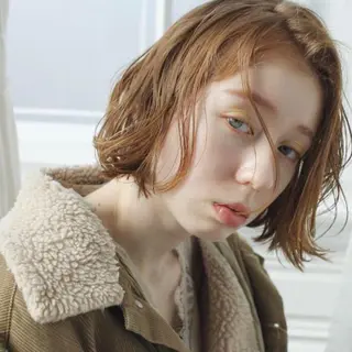 セミロング カラー パーマ ヘアアレンジ 髪質改善🫧ベージュ 椙山 響のヘアスタイル