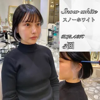 ショート カラー パーマ ヘアアレンジ メンズ キッズ ネイル マツエク・マツパ アイブロウ 《褒められる》 透明感カラー/小嶋のヘアスタイル