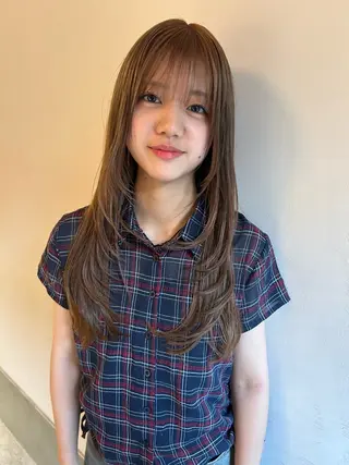 ロング カラー land所属・透明感カラー/レイヤ ー🌙Honokaのヘアスタイル