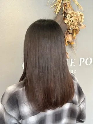 セミロング 巻ける美髪矯正/ 韓国ヘア/yutaのヘアスタイル